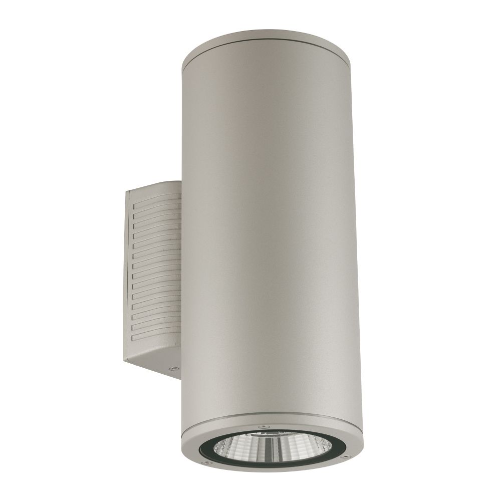 ULU-S22D-2x22W-2700K IP65 LIGHT GREY Светильник светодиодный уличный. Архитектурный накладной. Теплый белый свет 2700K. Корпус светло-серый. TM Uniel