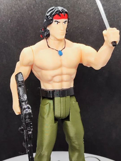 Подвижная фигурка "Джон Рэмбо" (Rambo) Легендарный герой боевиков. Подвижные плечи, таз и голова