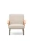 Кресло Amsen, бежевое с подлокотниками из шпона дуба