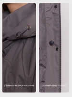 Ветровка с капюшоном удлиненная