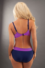 Купальник Alina с чашкой push-up (Размер: 42) (Цвет: серый с красным)