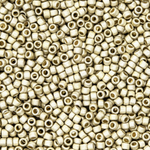 Японский бисер TOHO Round 15/0 (№PF558F), непрозрачный матовый с металлическим блеском