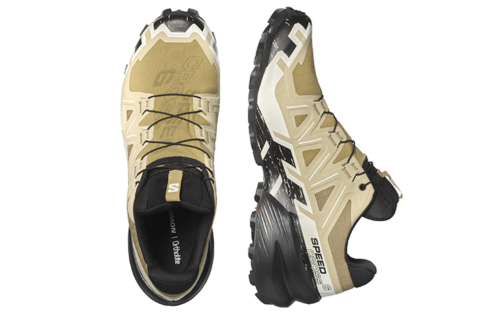 Salomon Speedcross 6 Gore-tex low-cut non-slip wear-resistant outdoor functional shoes brown and black