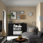 Книжный шкаф -  BILLY / OXBERG IKEA/ БИЛЛИ/ ОКСБЕРГ ИКЕА, 160х106 см,  черный