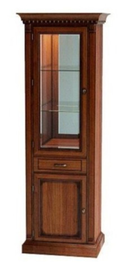 FLORENCE Витрина 1ств. с зеркалом и подсветкой (левая) Арт. 510