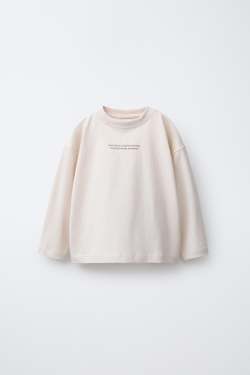 ZARA НАБОР ИЗ ДВУХ ФУТБОЛОК С ДЛИННЫМИ РУКАВАМИ, СИНИЙ