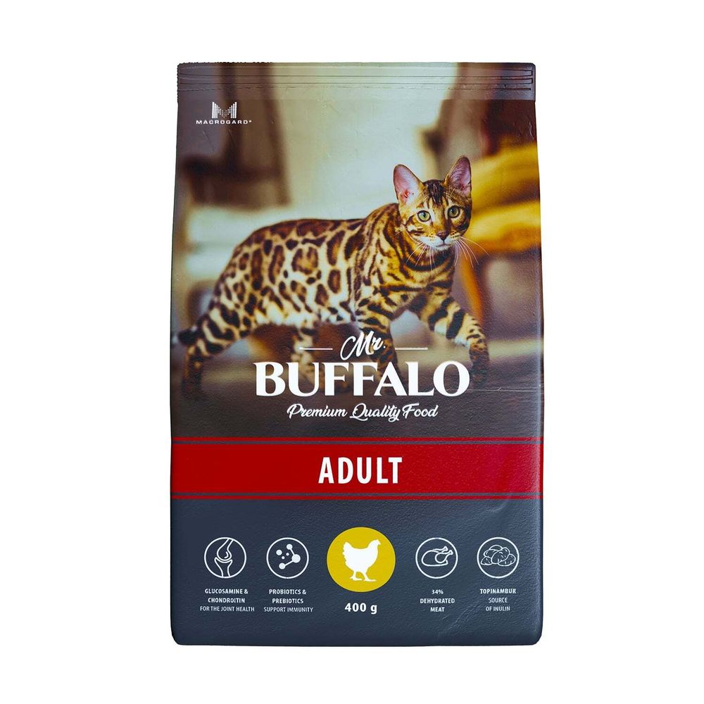 Сухой корм MR.BUFFALO ADULT для кошек курица 400 г