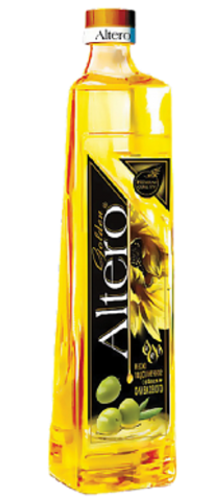 Масло "Альтеро" подсолнечное с добавлением оливкового 0,81л.
