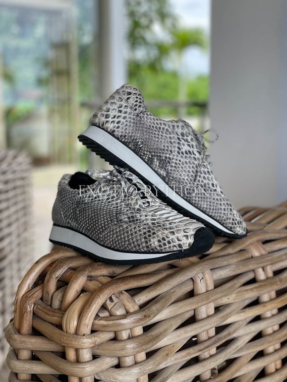 Кроссовки из кожи питона SH-166