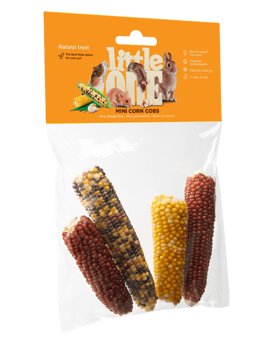 Little one лакомство для всех видов грызунов мини - кукуруза