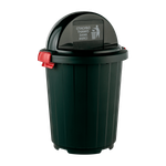 Бак круглый с крышкой-клавишей 105л (темно-зеленый) арт.5190-МТ005