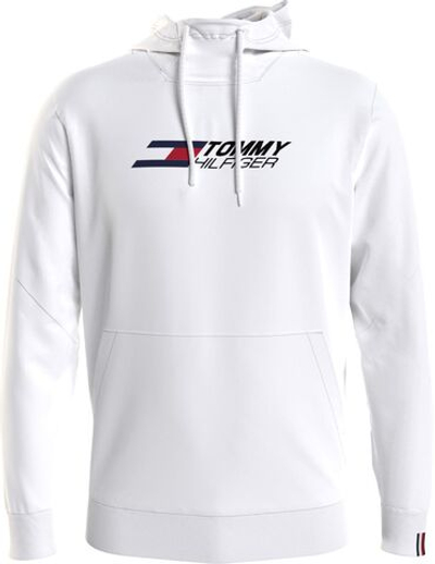 Мужская теннисная кофта Tommy Hilfiger Essentials Hoody - white