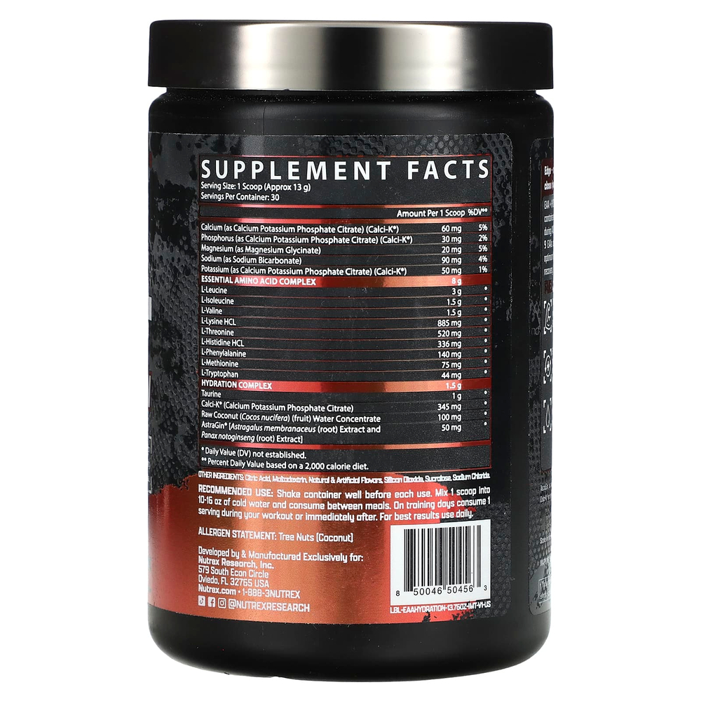 Nutrex Research, EAA+ Hydration, порция манго, 390 г (13,76 унции)