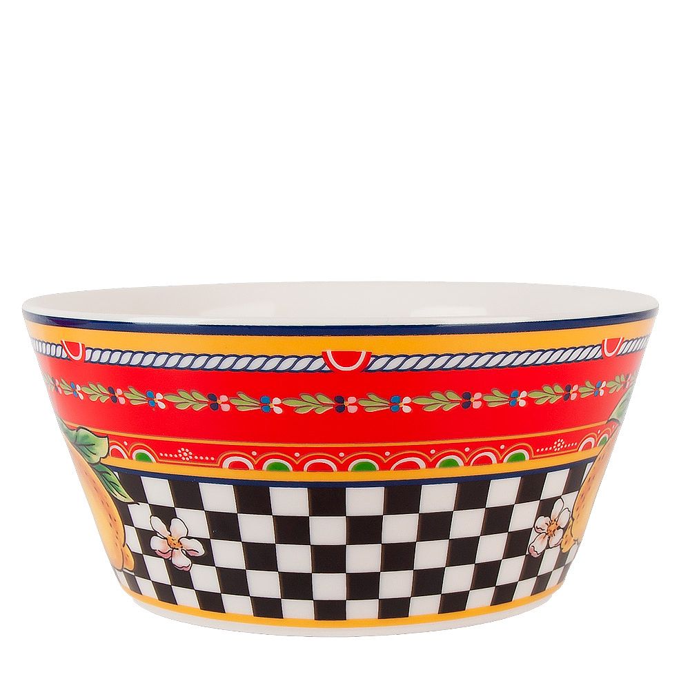 Набор салатников 2 шт "Sicilia Limone" d=14см (фарфор) (подарочная упаковка)