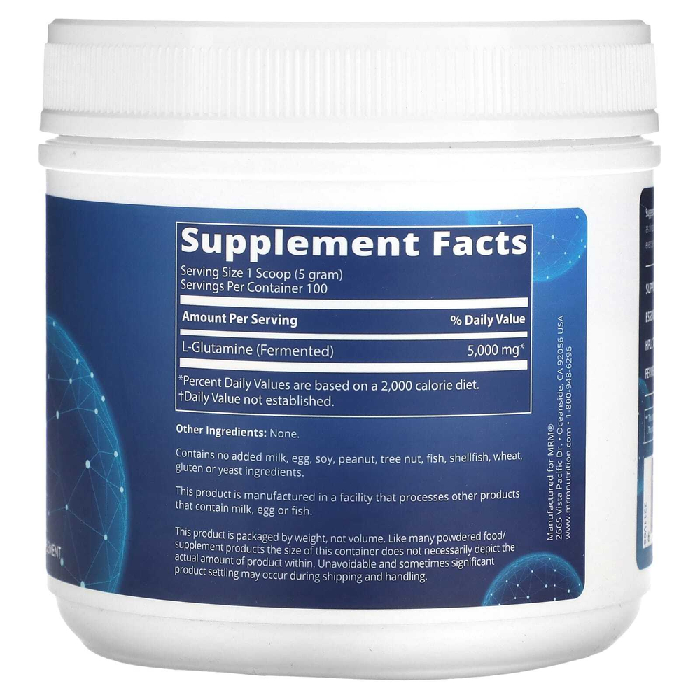 MRM Nutrition, L-глютамин 500 г (1,1 фунта)