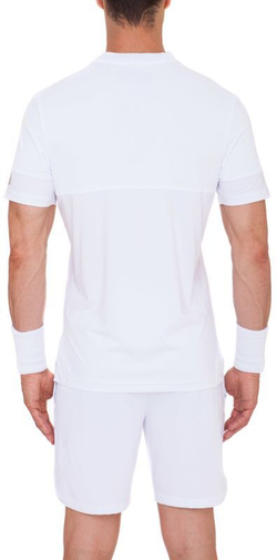 Мужское поло теннисное Hydrogen Tech Serafino - white/gold