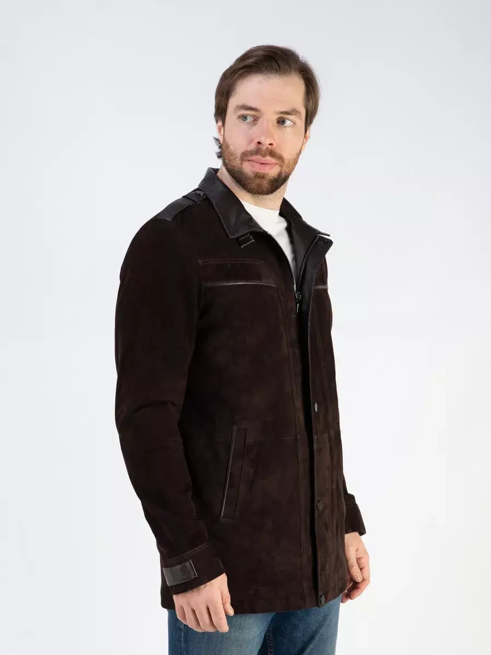 Кожаная куртка демисезонная пальто замша