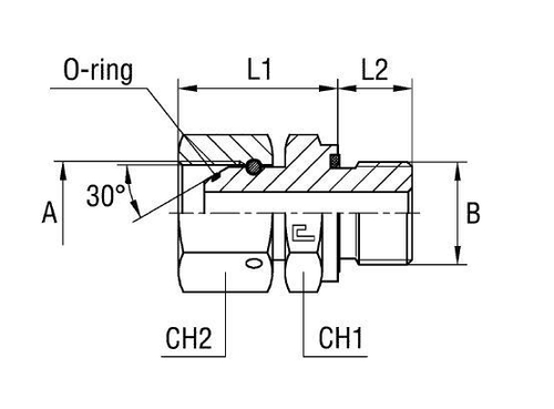 Штуцер FNE BSP 1/4 - BSP 1/4