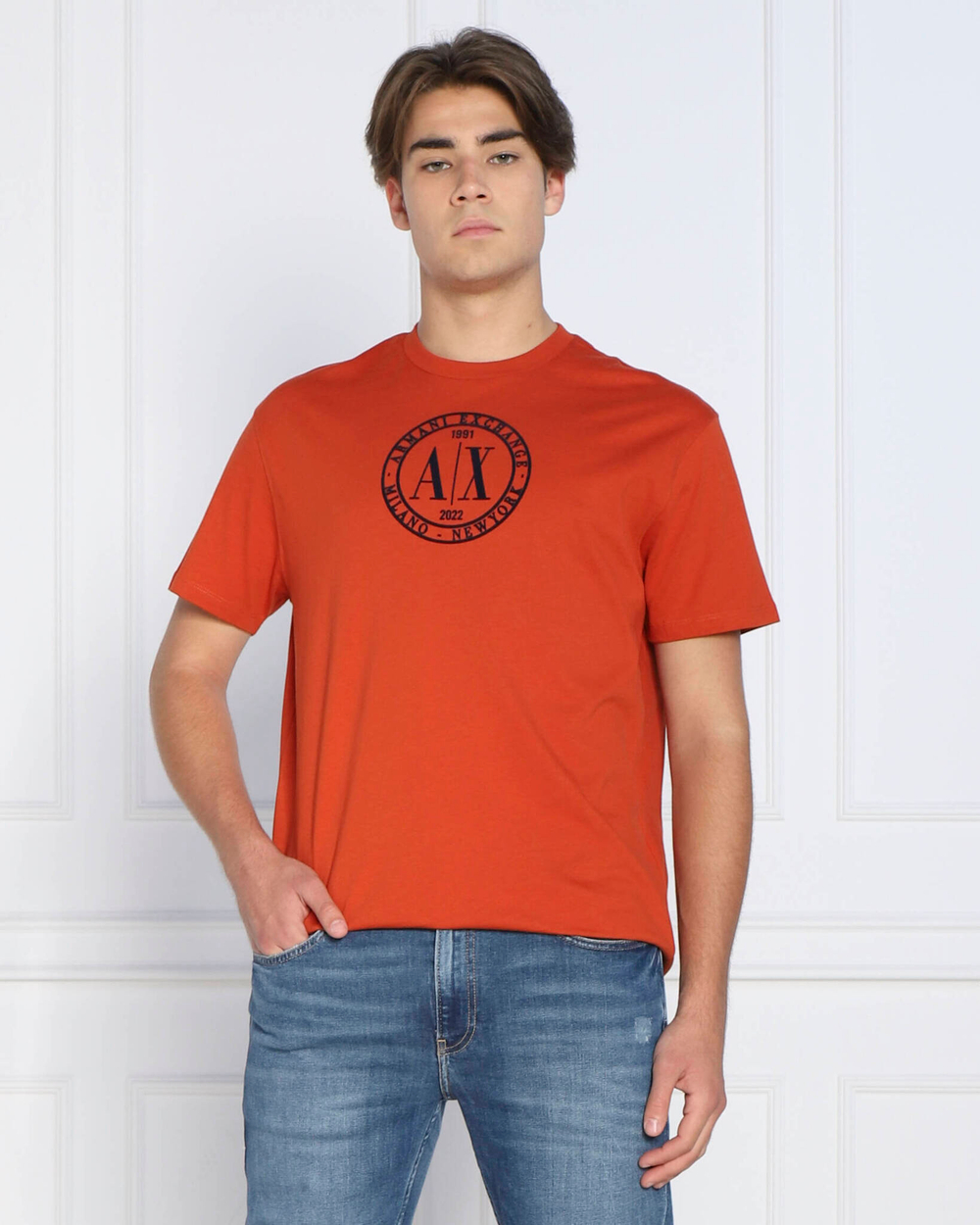 футболка Armani Exchange - оранжевый(6LZTLE ZJGAZ)