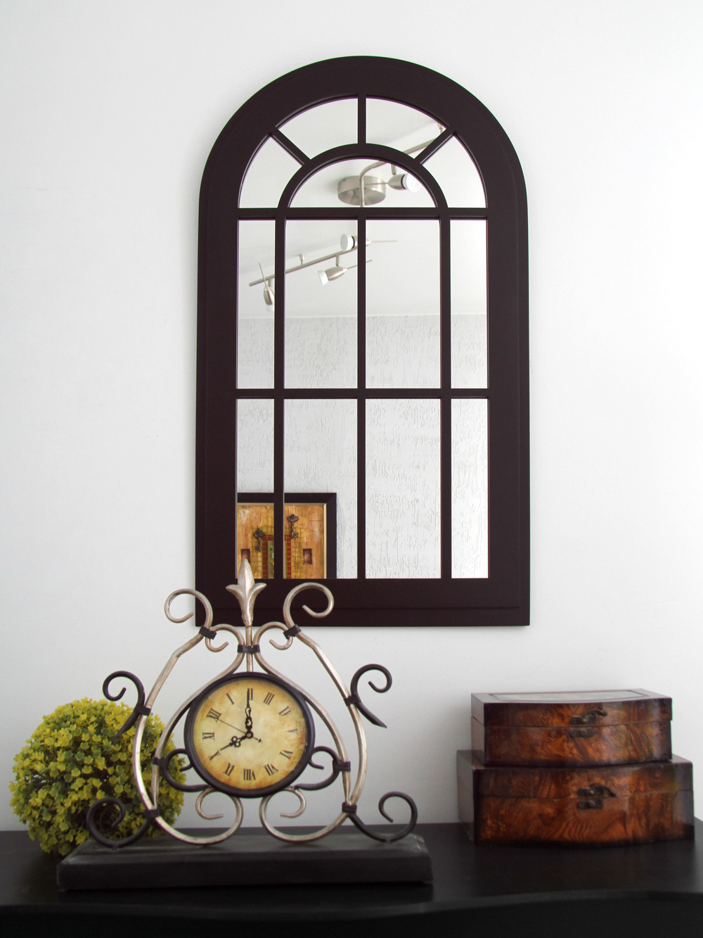 Декор для дома и интерьера зеркало настенное, фальш-окно "Окно-арка" 77*43 см Elenadecor