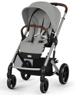 Коляска Cybex Balios S Lux SLV complete Cloud G Almond Beige Plus Base G 4 в 1 Stone Grey с дождевиками