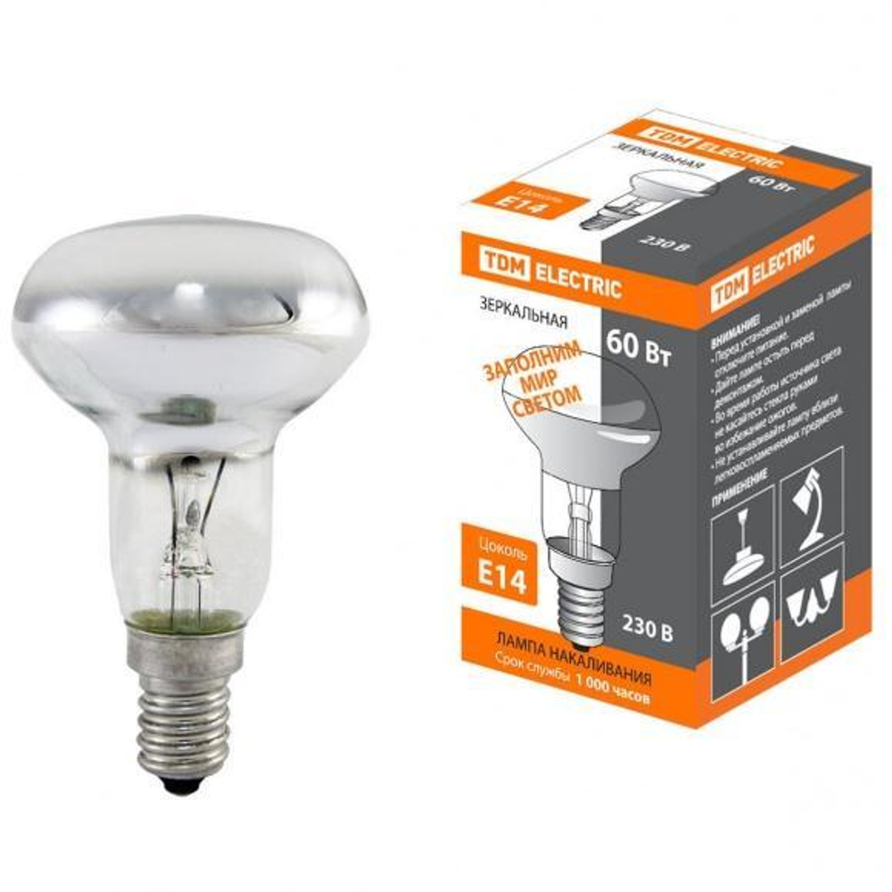 Лампа R50 Е14 60Вт 220V TDM