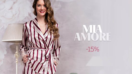 Скидка 15% на все товары бренда Mia-Amore 😘