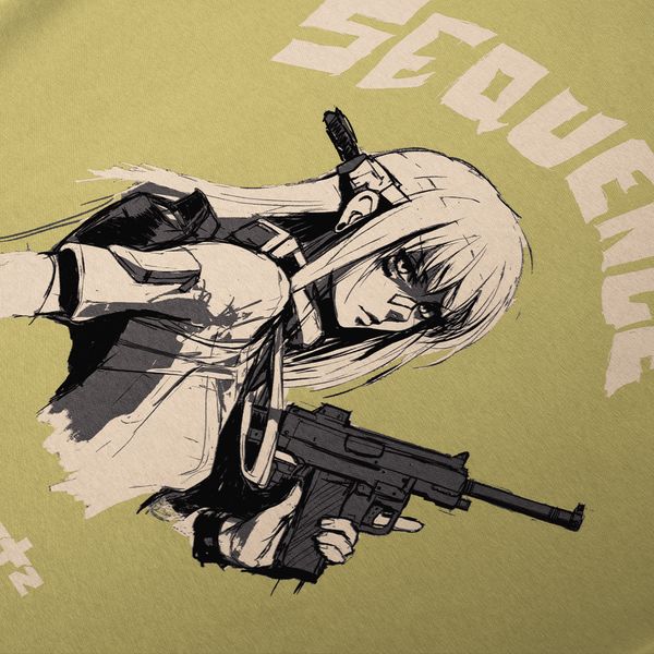 Футболка Sequence Sage Kimono зеленая - фото 3