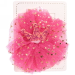 Зажим для волос детский «Корона перламутр”, микс 6 цветов, 9см