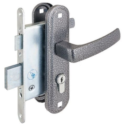 Замок Димитровград врезной "Зенит" ЗВ4-3.05 серебро с ручками