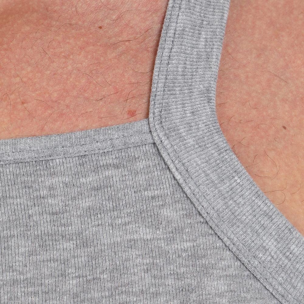 Мужская майка на узких бретелях (Размер: XL) (Цвет: серый)