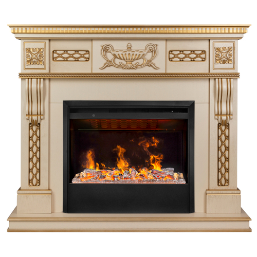 Каминокомплект Real Flame Corsica Lux 25,5/26 WT с очагом 3D Helios 26 SBG