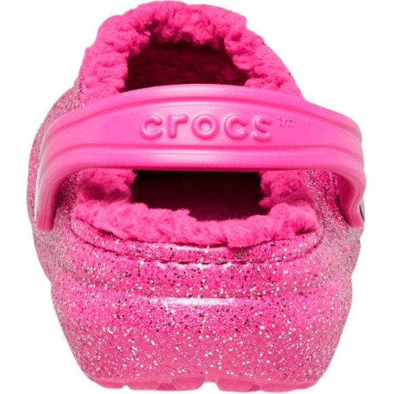 Crocs Classic Lined Glitter Clog 'Pink'