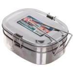 Контейнер металлический с ручкой 16*12*6см, два уровня