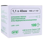 Игла инъекционная SFM 1,1х40 мм 19G 100 шт