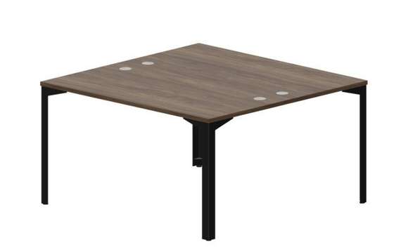 Составной стол на 2 рабочих места 138х136,6х75см (4 громмета)