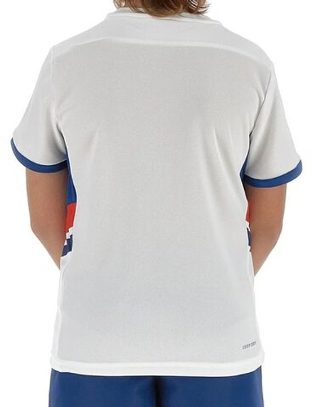 Детская теннисная футболка Lotto Boys Squadra III - bright white