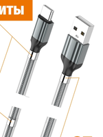Кабель 1m USB/type-c LS491 Magnetic LDNIO grey