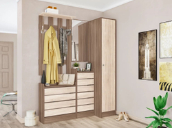 Прихожая Ямайка. Комплект 3, ясень шимо