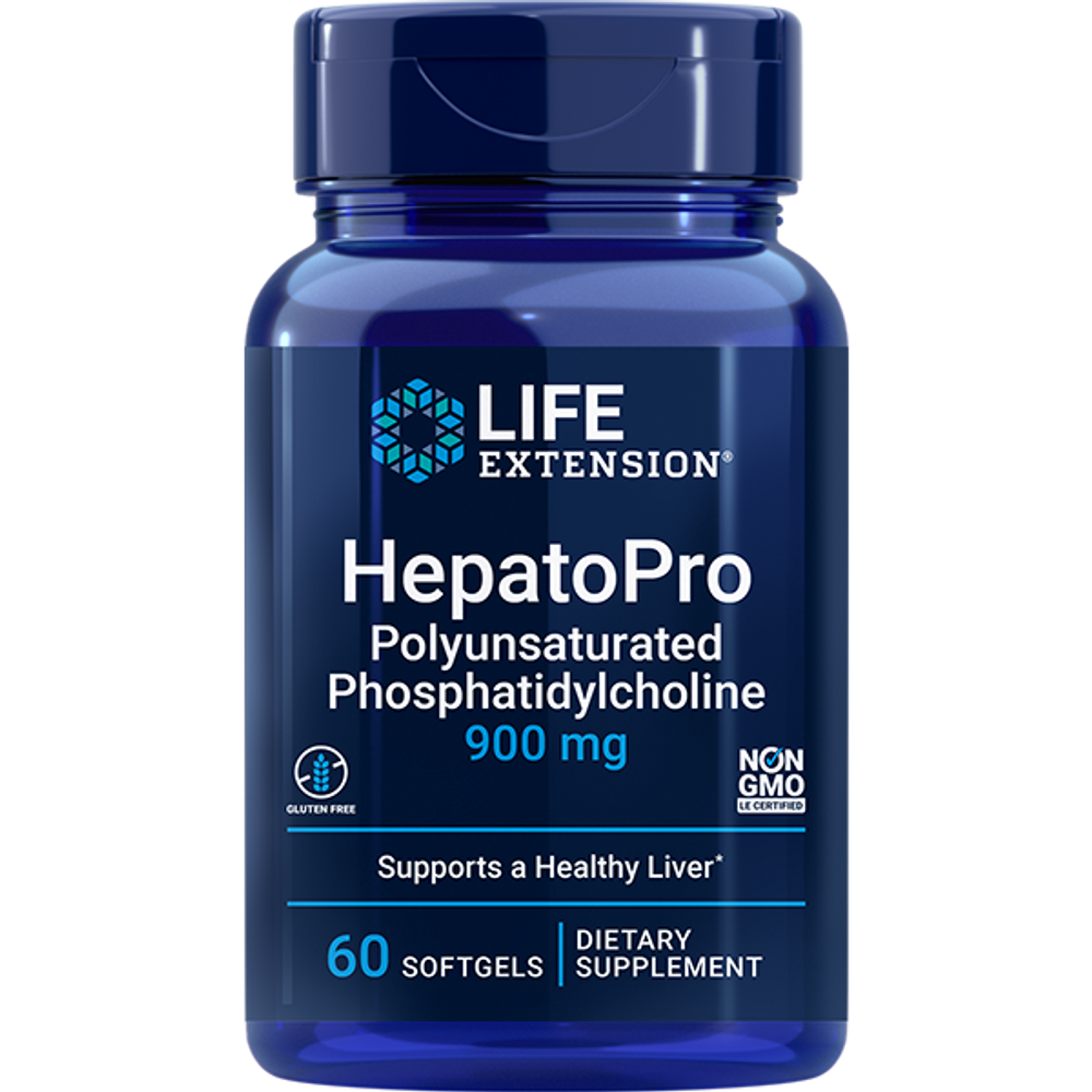 HepatoPro Polyunsaturated Phosphatidylcholine 900 mg 60 softgels Life Extension