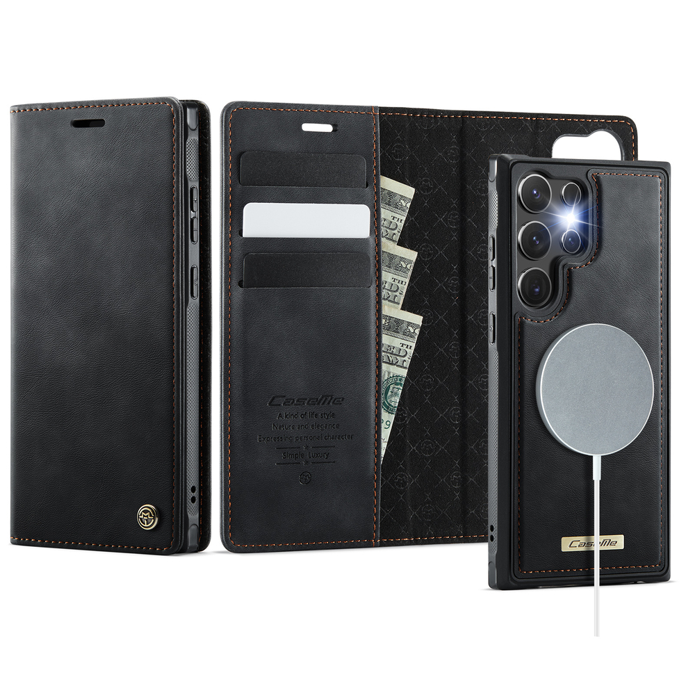 Чехол-кошелек CaseMe 2 in 1 MagSafe Samsung Galaxy S23 Ultra