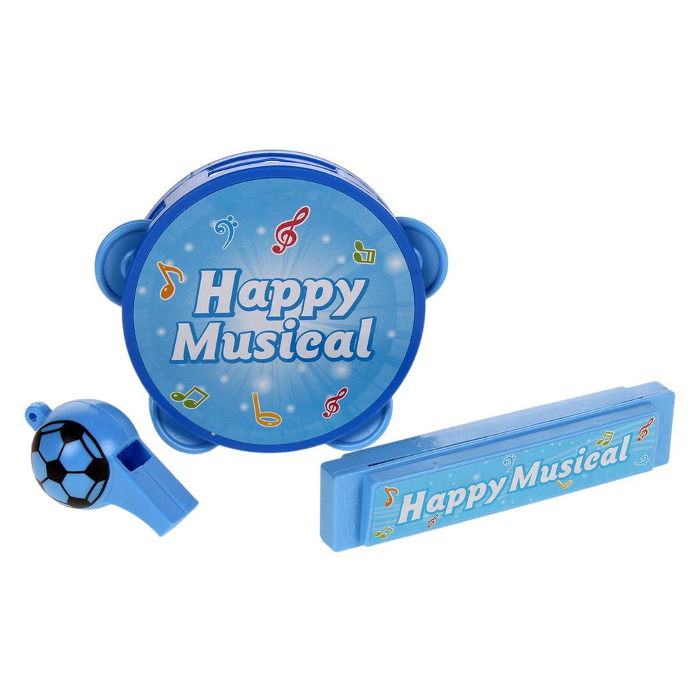 Набор муз.инструментов, синий, пакет 383-41