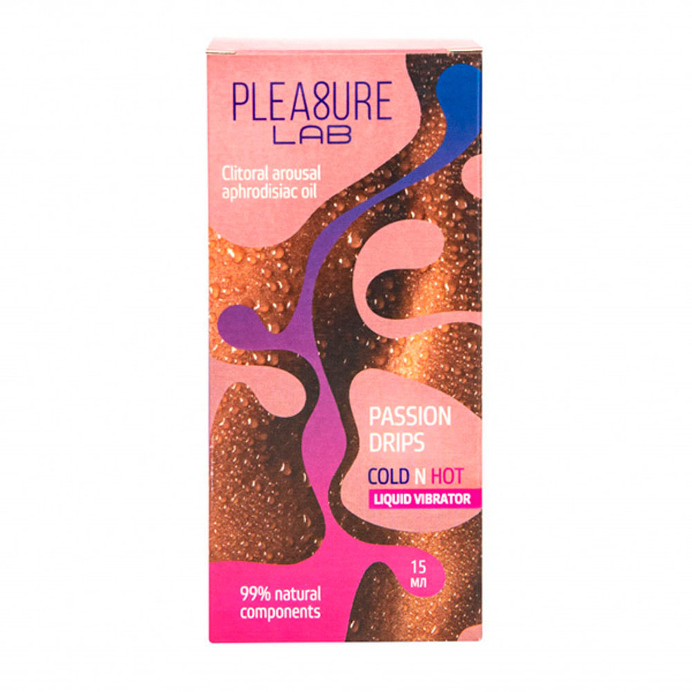 Жидкий вибратор с афродизиаком Pleasure Lab Passion Drips Cold n Hot 15мл