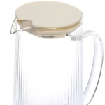 Кувшин стеклянный 1200мл «Орфей» с пластиковой крышкой и ситом, прозрачный