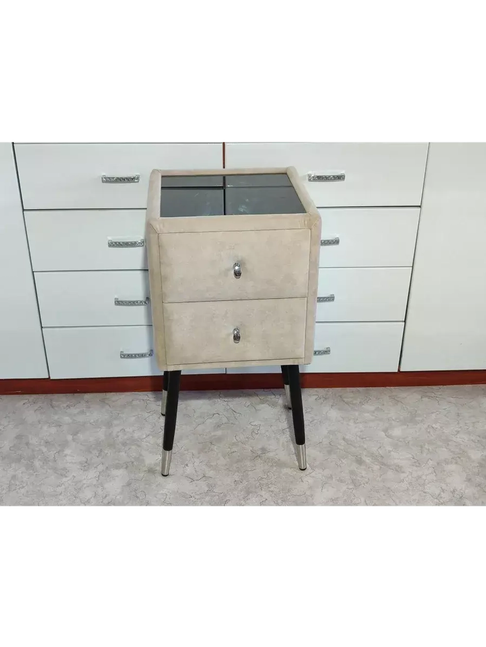 Ножки мебельные опоры Черные серебряный браслет 400мм/4шт