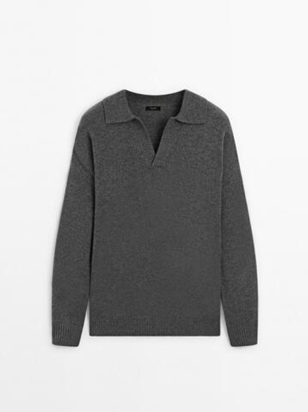 Massimo Dutti Свитер из смесовой шерсти, серый