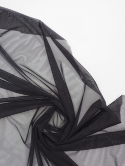 Сетка эластичная черная метражом