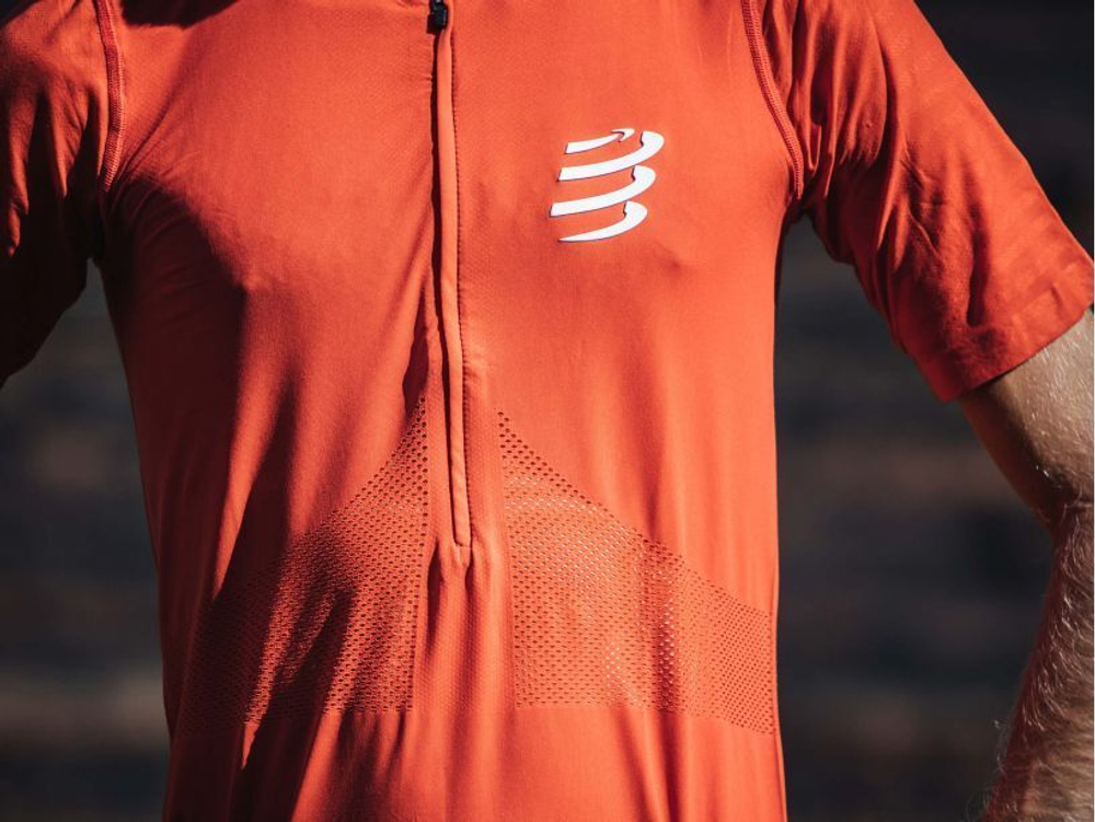 Футболка Trail Half-Zip Fitted "Красная Глина"