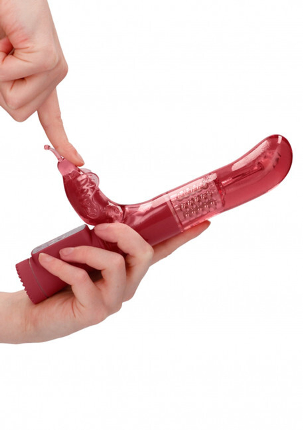 Вибратор кролик Rotating Butterfly (Цвет: красный)