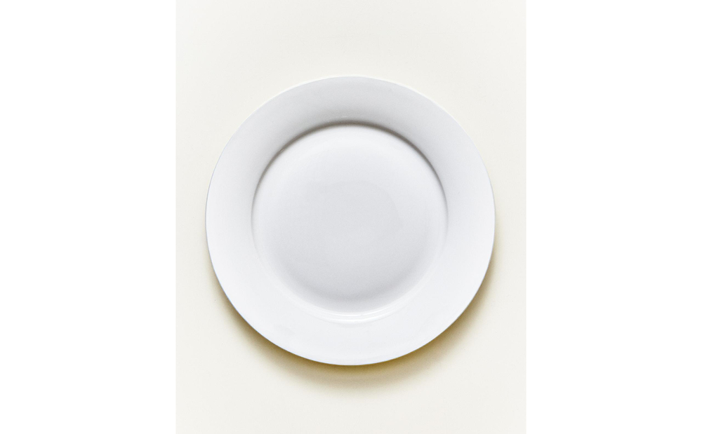 Zara Home тарелка десертная из костяного фарфора, цвет белый, 20.4 см